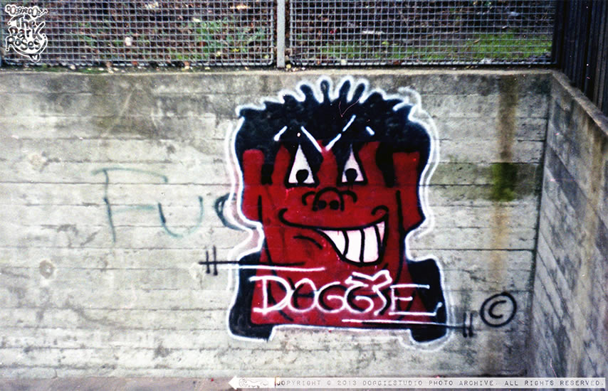 1 of 12 DOGGiE Tags made in North Zealand... by DoggieDoe - The Dark Roses - Ellebjerg ST, Copenhagen, Denmark 1985-84